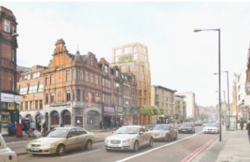 The proposed tower block on Finchley Road, by developer Linea Homes, will consist of 22 flats, just two of which are classed as ‘affordable’.