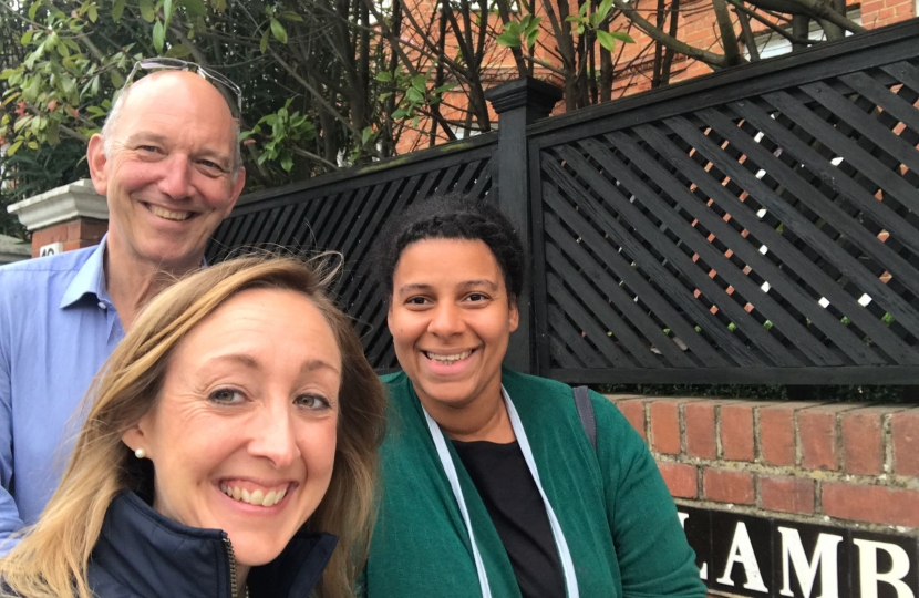 Cllr Claire-Louise Leyland, Steve Adams and Cllr Leila Roy held a street surgery in your area last week