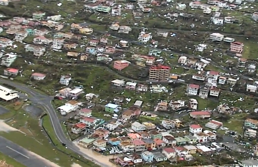 Devastation caused by Hurricane Maria in Dominica