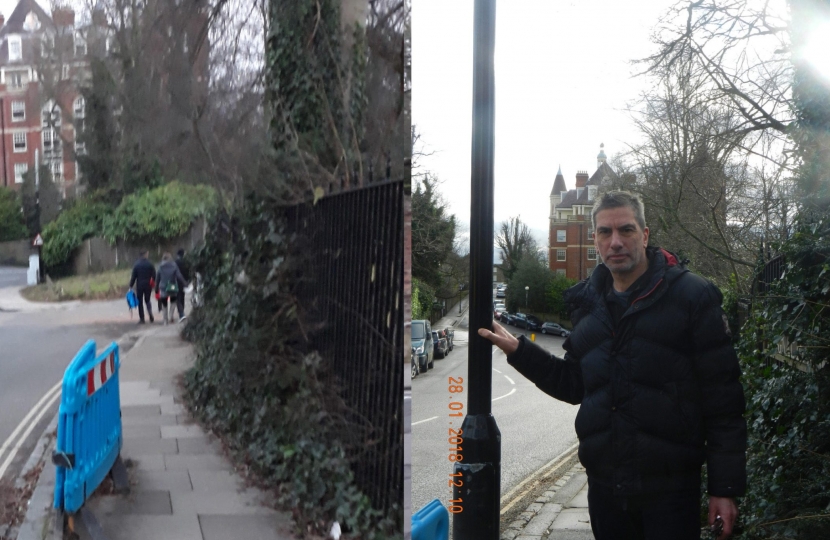 Cllr Stephen Stark & The Case of the Missing Lamp Post - Before and After