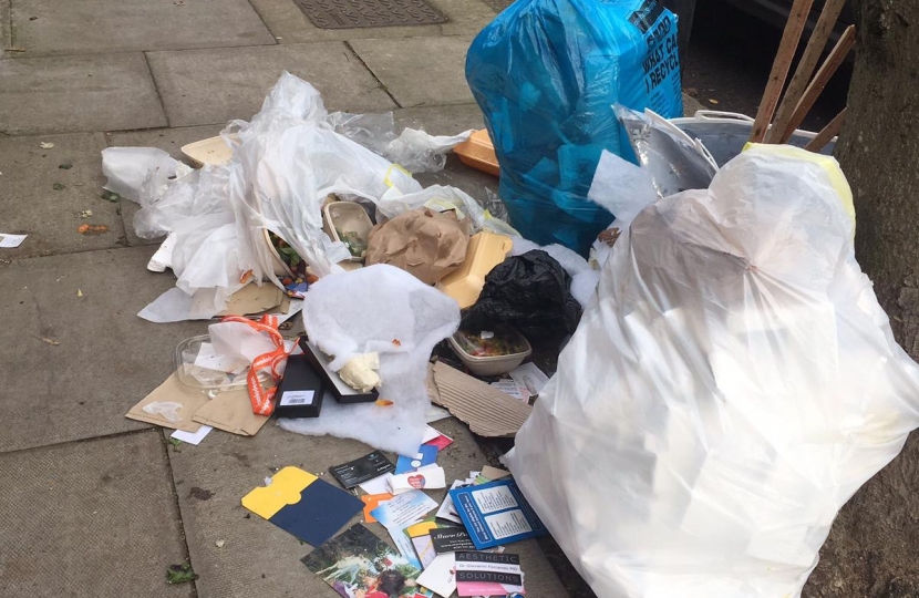 Refuse in West Hampstead