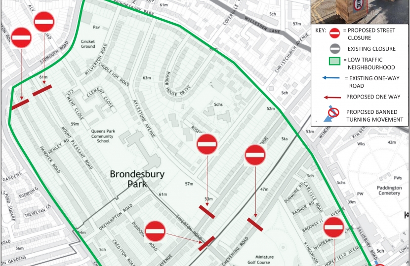 Brent to impose draconian traffic restrictions in Brondesbury & Queens Park