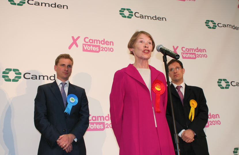 Glenda Jackson 2010 election night 