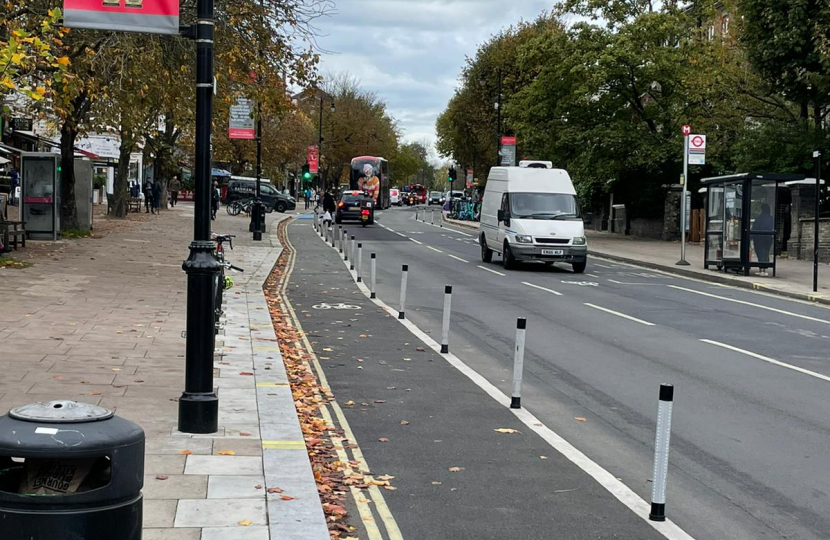 Haverstock Hill Bike lane permanent  You said no - Camden said Yes