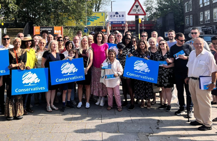 Julie Redmond Campaign Launch in Cricklewood with Susan Hall