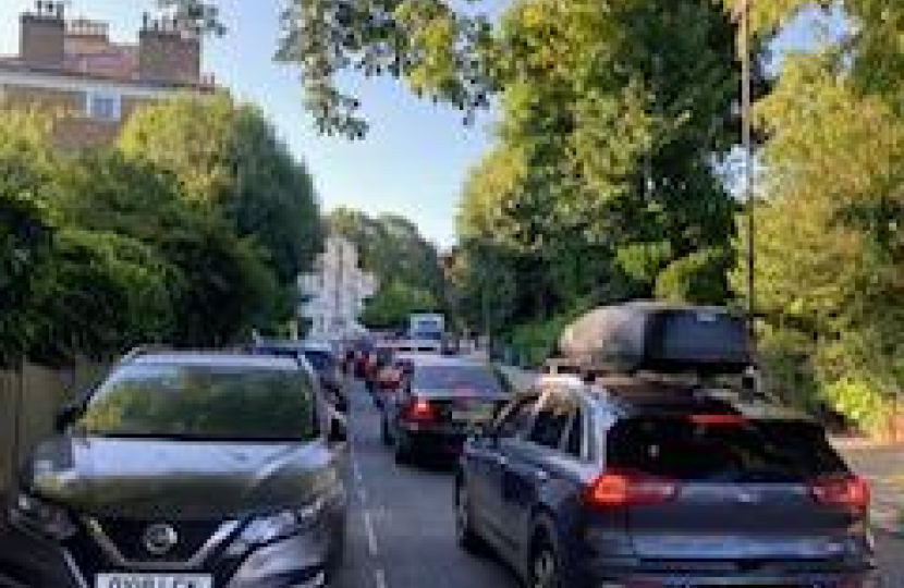 Traffic pressure on Highgate West Hill, as  reported in the 'Ham and High'