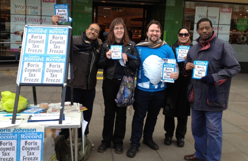 Don and the team at Waitrose street stall in early 2012