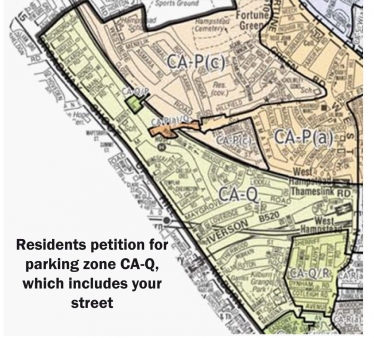 Camden CA-Q parking Zone