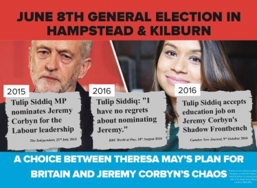 Tulip Siddiq backs Jeremy Corbyn