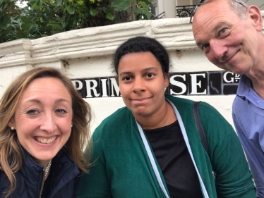 Cllr Claire-Louise Leyland, Steve Adams and Cllr Leila Roy  reporting back from Primrose Gardens