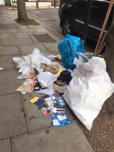 Refuse in West Hampstead