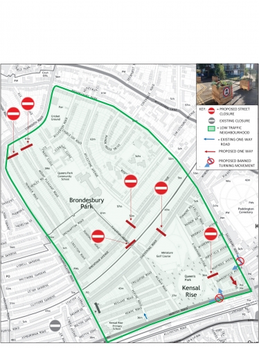 Brent to impose draconian traffic restrictions in Brondesbury & Queens Park