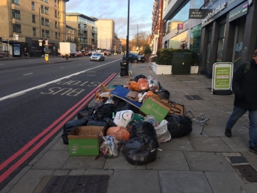 Fly tipping and rubbish on the Ficnhley Rd