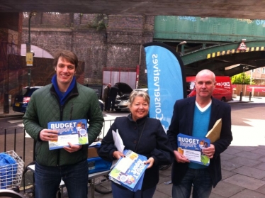 Brent Conservative Cllrs Joel Davidson, Carol Shaw and John Warren 