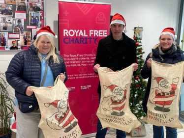 Cllr Stephen Stark leads Toy appeal donation to Royal Free Children's Ward