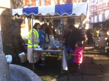 Sangita Singh stewarding on a stall