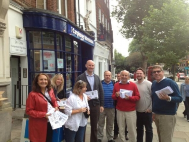 A few of the team before delivering the message to Hampstead