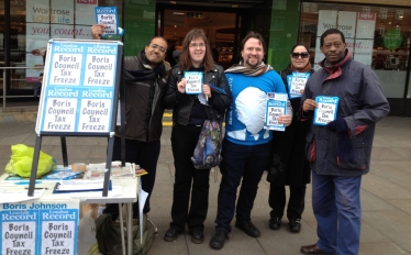 Don and the team at Waitrose street stall in early 2012